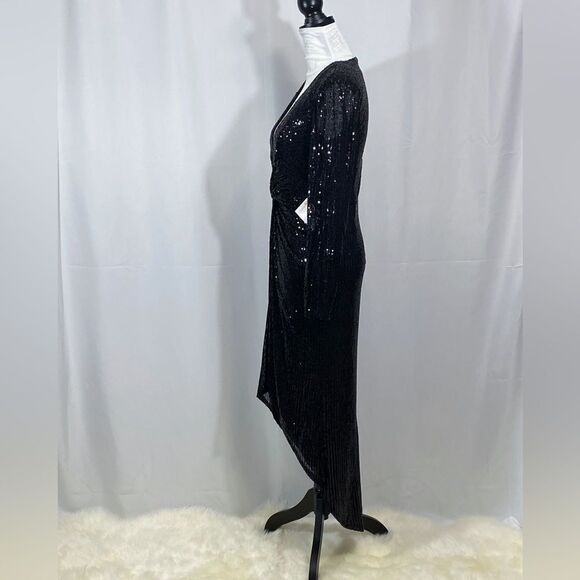 Mac Duggal Ieena Sequin Knotted Midi Dress size 6 - Picture 5 of 13